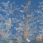 Обои ручная роспись Houghton Canton Blue варинант исполнения - 1 | Loft Concept в Твери