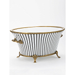 Кашпо Black white stripe варинант исполнения - 2 | Loft Concept в Твери