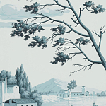 Обои ручная роспись Views of Italy Mare Verde варинант исполнения - 3 | Loft Concept в Твери