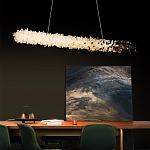 Люстра линейная светодиодная из необработанных кристаллов Mountain Comet варинант исполнения - 4 | Loft Concept в Твери