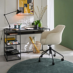 Вращающееся кресло с обивкой букле Boucle Office Chair варинант исполнения - 5 | Loft Concept в Твери