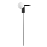 Бра с белым шарообразным плафоном и черным минималистичным каркасом Direct Rays варинант исполнения - 1 | Loft Concept в Твери