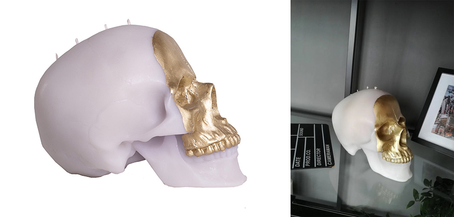 Свеча Gold Skull Свеча Gold Skull - Loft-Concept в Твери