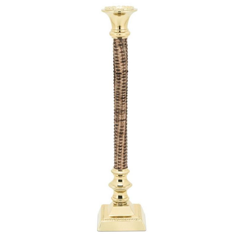 Подсвечник Candleholder Hermiwicker Коричневый Золотой Подсвечник Candleholder Hermiwicker Коричневый Золотой в Твери | Loft Concept