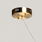 Люстра круглая золотого цвета с прозрачными рельефными стеклянными вставками Textured Glass Chandelier варинант исполнения - 11 | Loft Concept в Твери