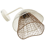 Бра с сетчатым металлическим абажуром Beige Gold Mesh Lampshade варинант исполнения - 4 | Loft Concept в Твери