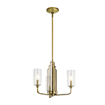  Люстра с прозрачными рифлеными цилиндрическими плафонами Kichler варинант исполнения - 2 | Loft Concept в Твери