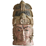 Арт-объект на стену Маска из массива акации Acacia Mask варинант исполнения - 5 | Loft Concept в Твери