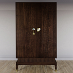 Платяной шкаф Elsa Dreams Walnut с 2-мя фасадами варинант исполнения - 3 | Loft Concept в Твери