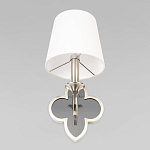 Бра с белым текстильным абажуром и фигурным основанием с зеркальной вставкой Vitorino варинант исполнения - 22 | Loft Concept в Твери