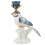 Фарфоровый подсвечник с птицей Eden Garden варинант исполнения - 1 | Loft Concept в Твери