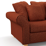 Мебельная ткань Шенилл терракотовый цвет 138 см T4-44 варинант исполнения - 5 | Loft Concept в Твери