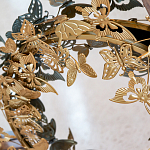 Зеркало круглое в металлической раме украшенной фигурами бабочек Butterflies варинант исполнения - 3 | Loft Concept в Твери