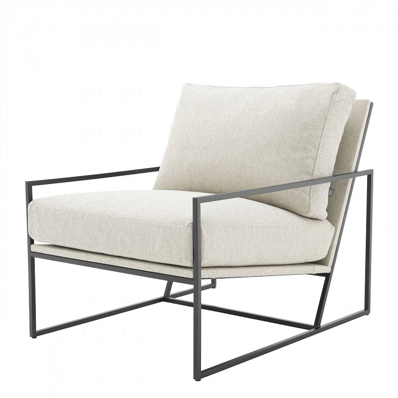 Кресло Eichholtz Chair Rowen Молочный Темная бронза Кресло Eichholtz Chair Rowen Молочный Темная бронза в Твери | Loft Concept