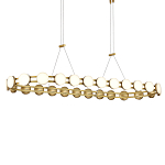 Люстра овальная с круглыми светодиодными источниками света Maxine Light варинант исполнения - 2 | Loft Concept в Твери