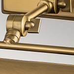 Светильник для картин цвета состаренная латунь с широким плафоном на прямоугольном основании Elstead Lighting варинант исполнения - 10 | Loft Concept в Твери