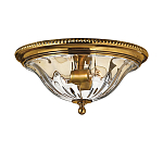 Потолочный светильник цвета латунь с прозрачным плафоном в форме чаши Hinkley варинант исполнения - 1 | Loft Concept в Твери