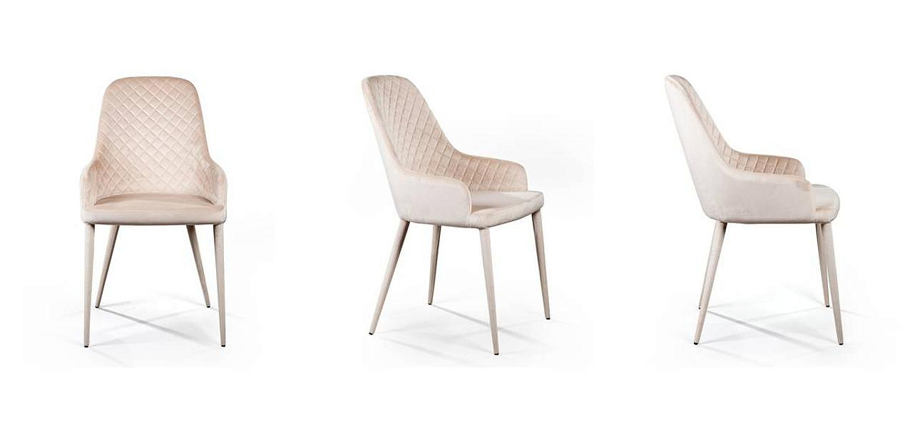 Стул Douglas Rhombus Chair Бежевый Велюр Стул Douglas Rhombus Chair Бежевый Велюр - Loft-Concept в Твери