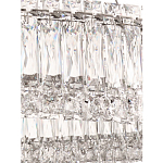 Люстра подвесная круглая из прозрачного хрусталя с корпусом из металла цвета хром Selfsufficient варинант исполнения - 6 | Loft Concept в Твери