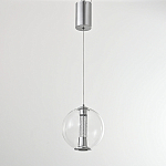 Подвесной светильник с плафоном в форме шара Inner Gleam Orb silver варинант исполнения - 9 | Loft Concept в Твери