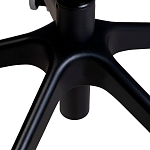 Стул с мягкой оранжевой обивкой из велюра и подъемно-поворотным механизмом на черных колесиках Harper Orange варинант исполнения - 7 | Loft Concept в Твери