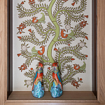 Обои с вышивкой ручной работы Fyodor Original colourway on linen варинант исполнения - 1 | Loft Concept в Твери