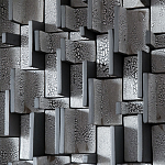 Абстрактное Объемное Панно Industrial panel Travers Coals варинант исполнения - 2 | Loft Concept в Твери