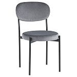 Стул с круглым сиденьем на металлическом основании ALFIE CHAIR Grey варинант исполнения - 1 | Loft Concept в Твери