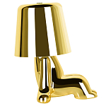 Настольная лампа фигурная цвета золото с гладким абажуром Высота 16 см Sophia варинант исполнения - 4 | Loft Concept в Твери