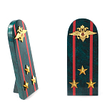 Сувенир Погон МВД из натурального камня змеевик Souvenir Epaulets варинант исполнения - 7 | Loft Concept в Твери