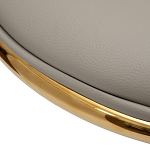 Стул бежевый из экокожи на золотых ножках Attribute of Elegance варинант исполнения - 3 | Loft Concept в Твери