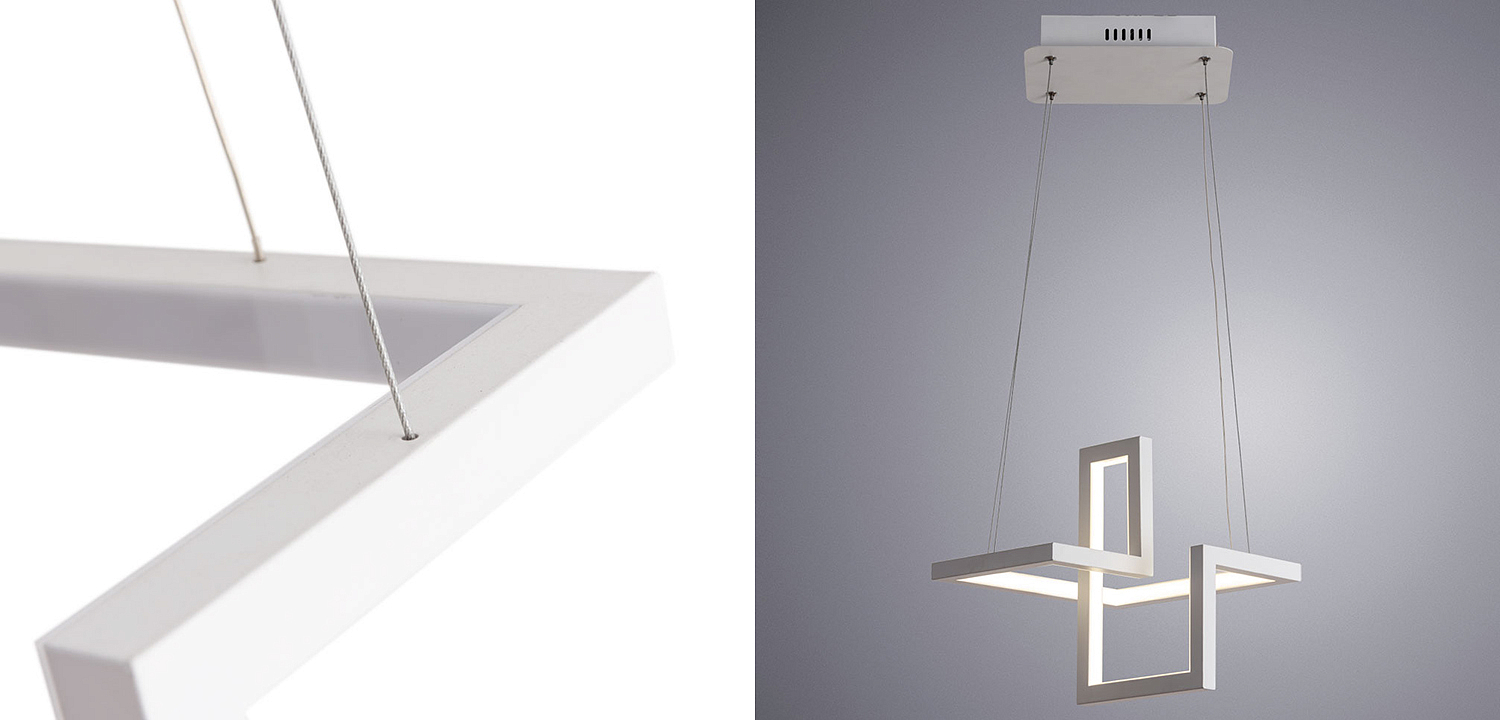 Люстра Esther Geometric White Chandelier III Люстра Esther Geometric White Chandelier III - Loft-Concept в Твери