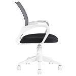 Офисное кресло с основанием из белого пластика Desk chairs Black варинант исполнения - 3 | Loft Concept в Твери