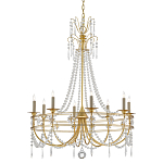 Люстра с декором из прозрачных бусин Glowing Crystals варинант исполнения - 2 | Loft Concept в Твери