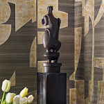 Обои ручная роспись в стиле Арт-деко Symphony Original colourway on Arkose silk dupion варинант исполнения - 3 | Loft Concept в Твери