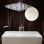 Люстра подвесная с тонкой металлической конструкцией цвета хром Quasar варинант исполнения - 7 | Loft Concept в Твери