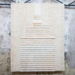 Большое Панно Абстракция белые нити Huipil Wall Hanging варинант исполнения - 1 | Loft Concept в Твери