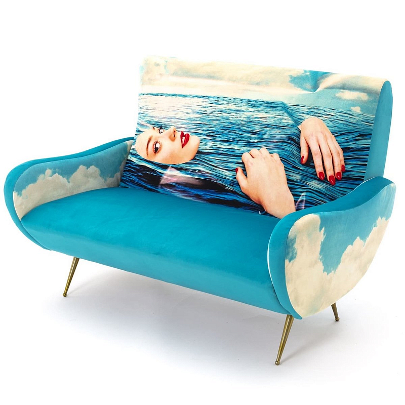 Диван Seletti Sofa Two Seater Sea Girl Голубой Диван Seletti Sofa Two Seater Sea Girl Голубой в Твери | Loft Concept