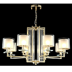 Люстра с 8-ю цилиндрическими плафонами из стекла Laurent варинант исполнения - 4 | Loft Concept в Твери