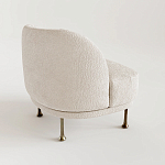 Кресло Briancon с полукруглой спинкой на металлических ножках  варинант исполнения - 1 | Loft Concept в Твери