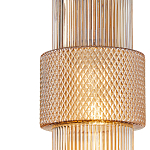 Подвесной светильник со стеклянным рифленым плафоном цилиндрической формы Eliara 13 варинант исполнения - 3 | Loft Concept в Твери