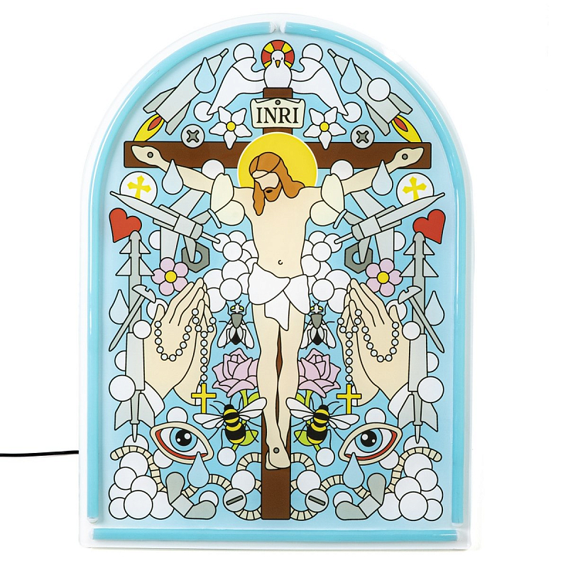 Бра Seletti Gospel Led Signs Jesus Мульти Бра Seletti Gospel Led Signs Jesus Мульти в Твери | Loft Concept