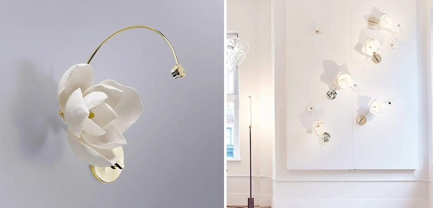 Бра Белый Цветок Lure Sconce by PELLE Бра Белый Цветок Lure Sconce by PELLE - Loft-Concept в Твери