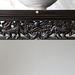 Черная резная консоль в Китайском стиле из массива Black Dragon Console варинант исполнения - 3 | Loft Concept в Твери