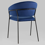 Стул в велюре синего цвета Horizon варинант исполнения - 5 | Loft Concept в Твери
