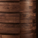 Комод деревянный с 7-ю ящиками Moon Walnut Furniture варинант исполнения - 5 | Loft Concept в Твери