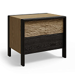 Тумба 2 ящика с подсветкой на рельефном фасаде Warm Industrial варинант исполнения - 2 | Loft Concept в Твери