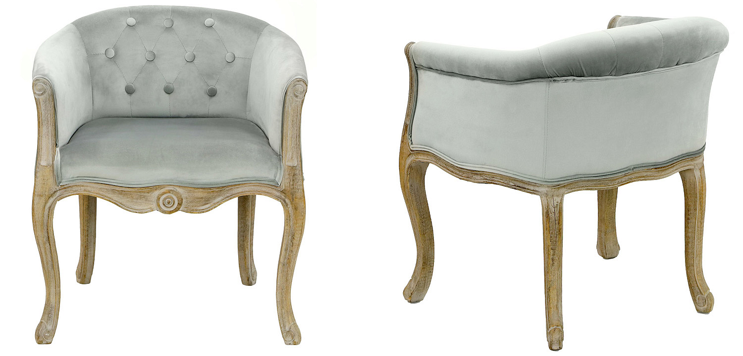 Кресло French Provence Armchair Roderic light blue Кресло French Provence Armchair Roderic light blue - Loft-Concept в Твери