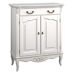 Комод белый из массива бука с ящиком и 2-мя дверцами в стиле прованс White Provence варинант исполнения - 1 | Loft Concept в Твери