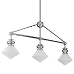 Люстра линейная с ромбовидными плафонами Pointed Diamond Shade варинант исполнения - 5 | Loft Concept в Твери